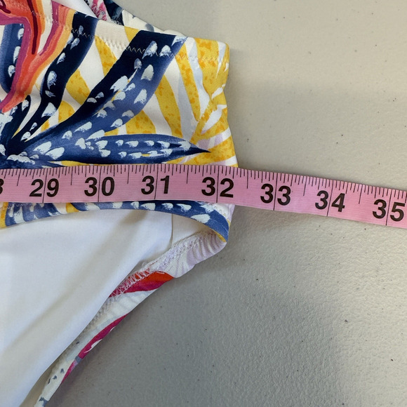 Calia One Piece Swimsuit Women Size 16 Floral Power Sculpt Stretch Beachy New - Picture 5 of 5